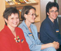 v.l.: Edda Feess, Sandra Morris, Sonja Delbr&uuml;ck
