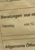 Zeitungsausschnitt "Beratung"