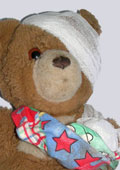 Teddy mit Verband