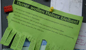 Aushang Wohnungssuche