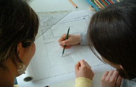 Girls'Day 2005 im Hochbau- und Maschinenamt