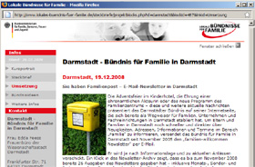 Bildschirmfoto Webseite Bundesfamilienminsterium